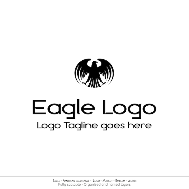 Eagle Logo Flying Bird Emblem dove mascot American Bald Eagle silhouette logo Minimal design mi