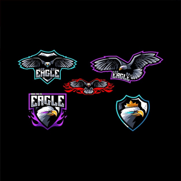 Eagle logo mascot collection design