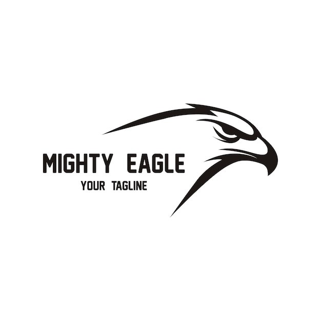 eagle logo vector icon illustration design logo for emblem badge and community