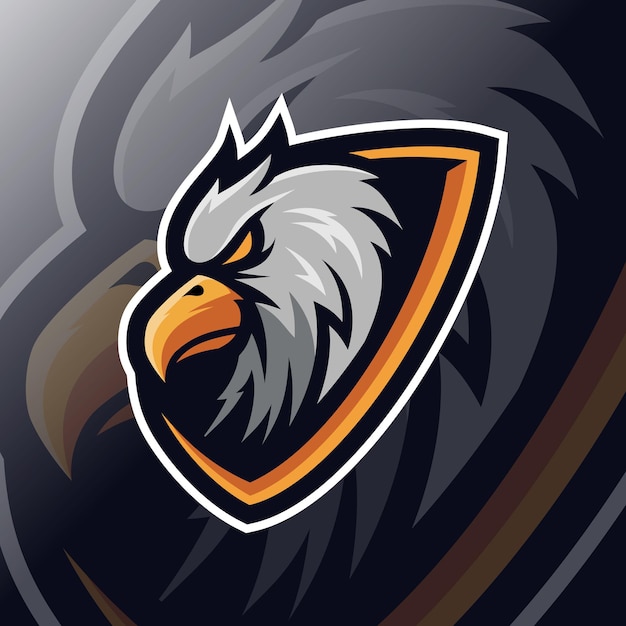 Eagle mascot esport logo