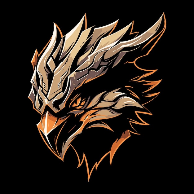 Eagle Mascot Logo for Esport Eagle Tshirt Design Eagle Logo Eagle Sticker