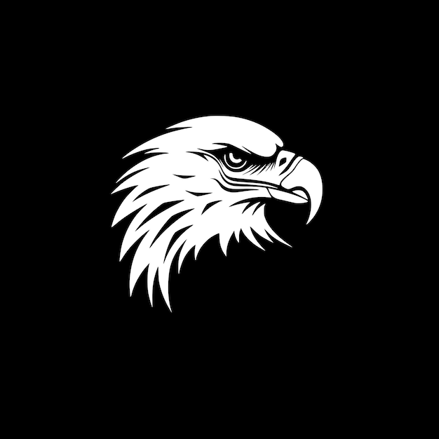 Eagle Minimalist and Flat Logo Vector illustration