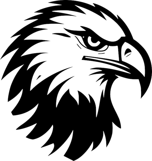 Eagle Minimalist and Simple Silhouette Vector illustration