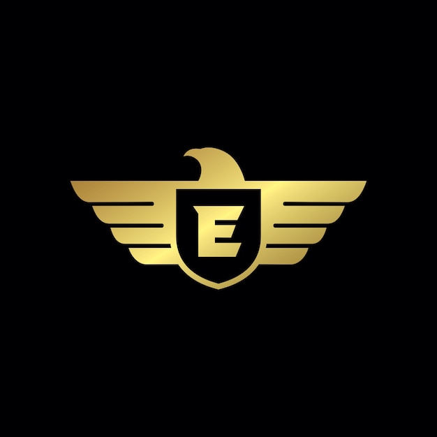 Eagle shield logo template