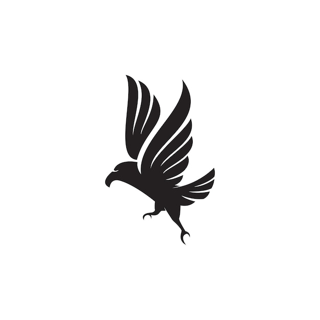 Eagle silhouette logo template design