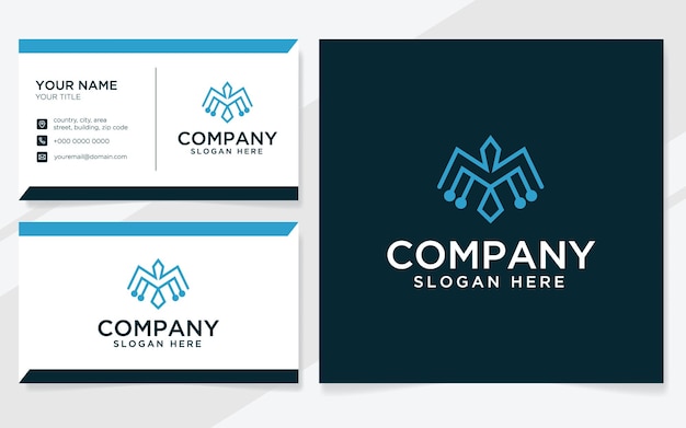 Eagle technology logo suitable for company with business card template