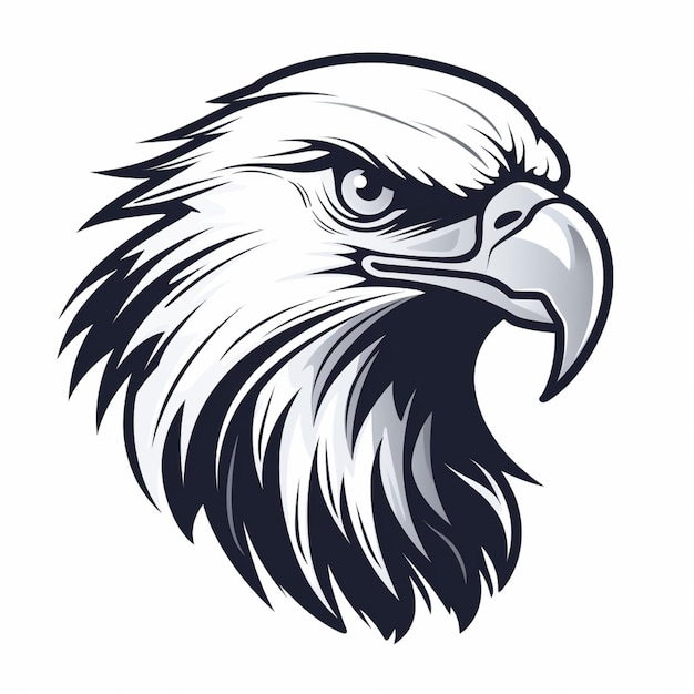 Eagle Vector Illustration Eagle head isolated background American Eagle Sticker