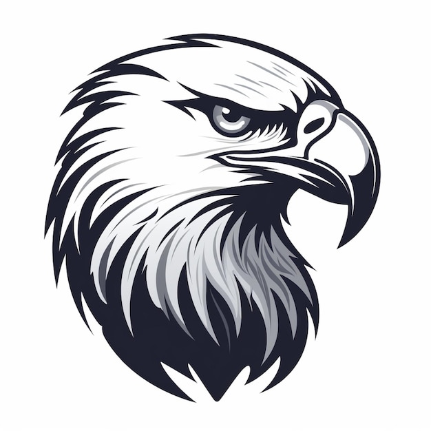 Eagle Vector Illustration Eagle head isolated background American Eagle Sticker