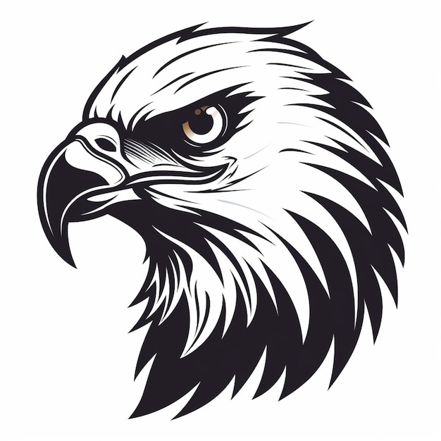 Eagle Vector Illustration Eagle head isolated background American Eagle Sticker