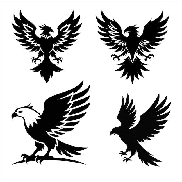 eagles vector icon art illustration