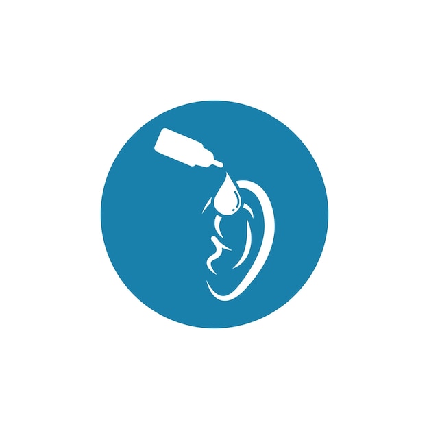 Ear drops vector illustration icon design