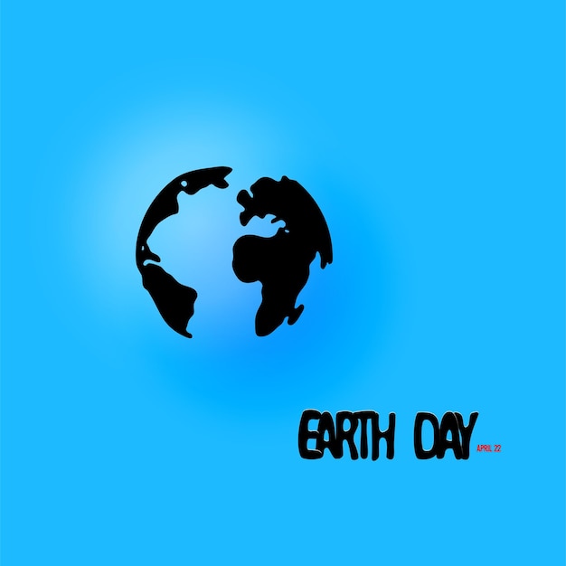 Earth day 22 April abstract illustration