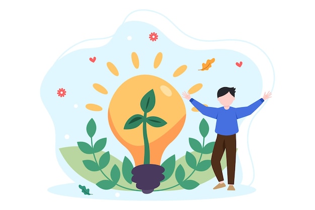 Earth Day Flat Illustration Design