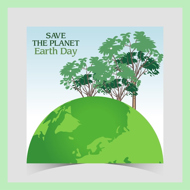 Earth day social media post mother earth day social media posts template and happy world earth day