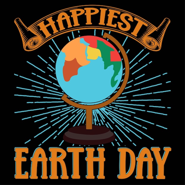 Earth day t shirt design