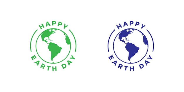 Earth day vector Happy earth day icon save earth