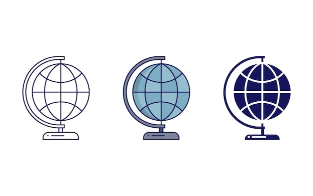 Earth globe icon