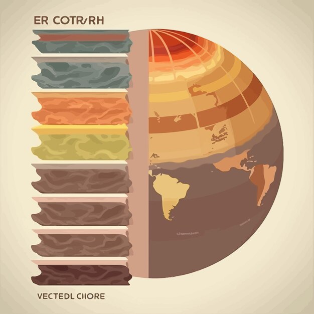 Vector earth layer 3d model