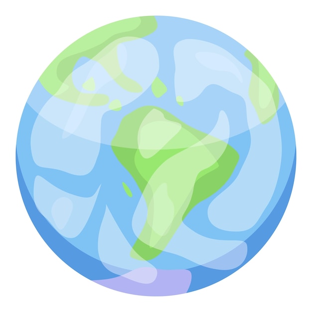 Earth planet icon Isometric of earth planet vector icon for web design isolated on white background