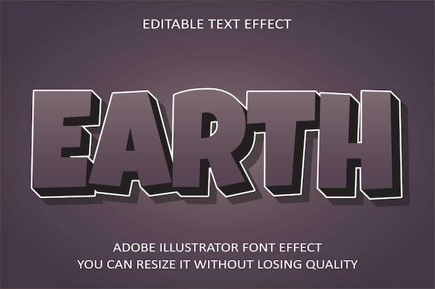 Earth   Text Effect