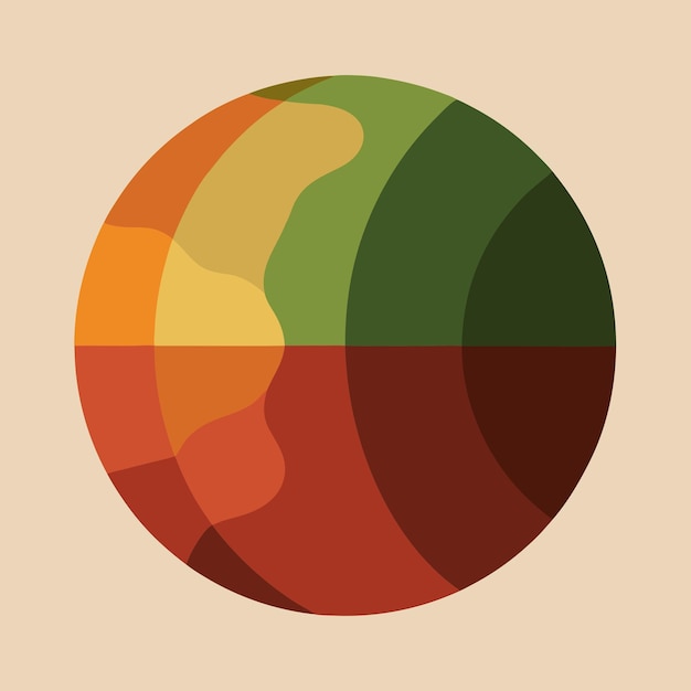 Vector earth tones color platte color only template