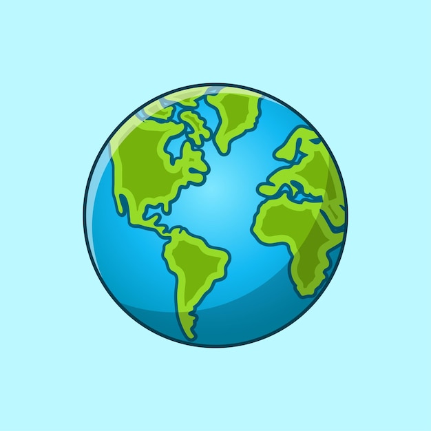 Earth vector illustration planet earth eath symbol world earth day background