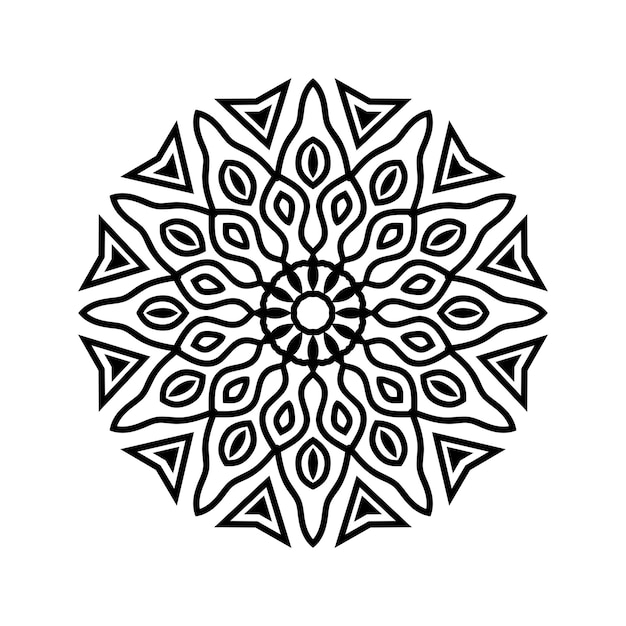 Easily editable and resizable mandala background