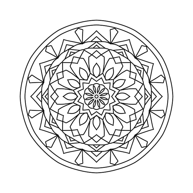 Easily editable and resizable mandala background