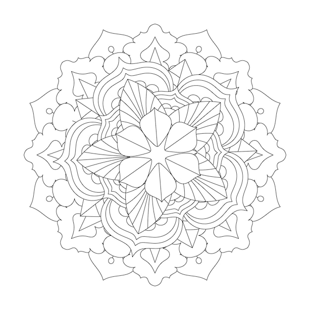 Easily editable and resizable mandala