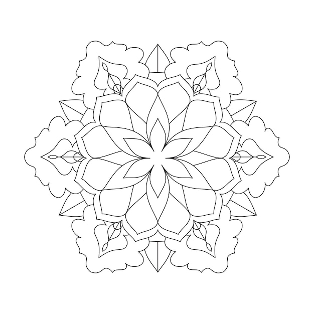 Easily editable and resizable mandala