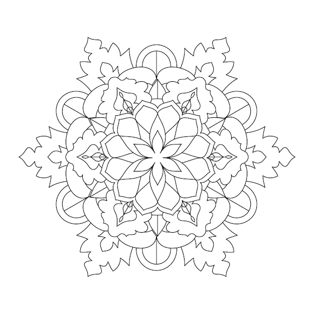 Easily editable and resizable mandala