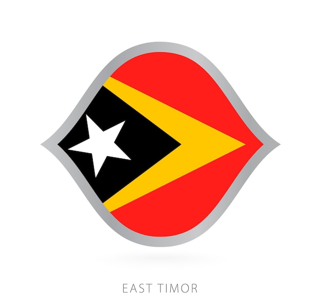 East Timor national team flag in style for international basketball competitions