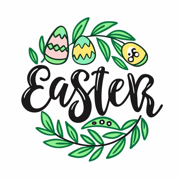 Vector easter background vector design on a isolated white background 5