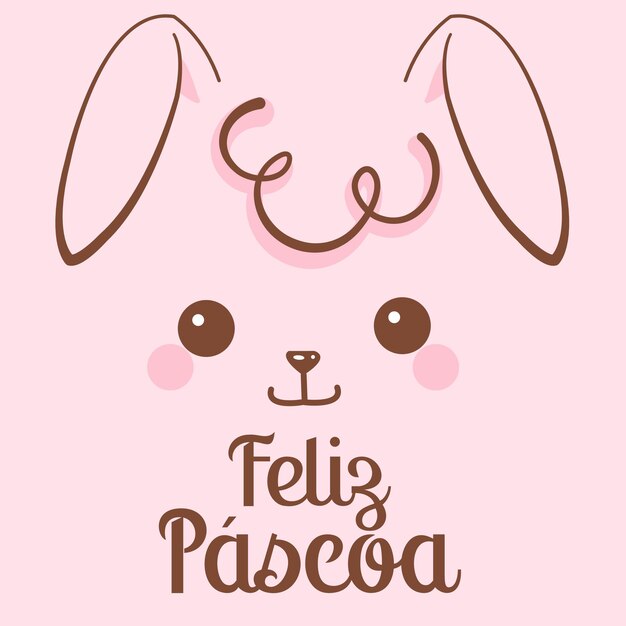 Easter bunny Card Vector