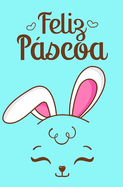 Easter bunny Card Vector