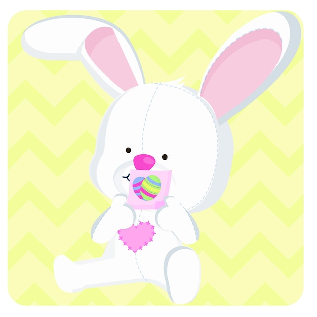 Easter Bunny Happy Easter colorful drawing