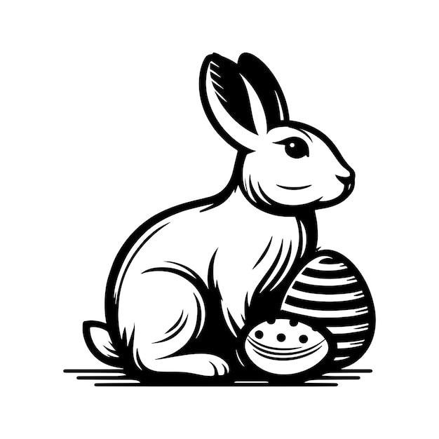 Vector easter bunny svg