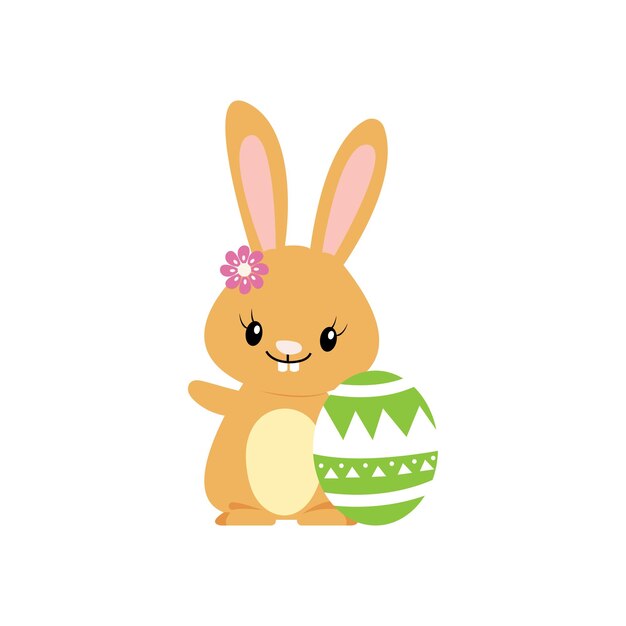 Easter cartoon bunny or rabbit Easter cartoon bunny vector illustration