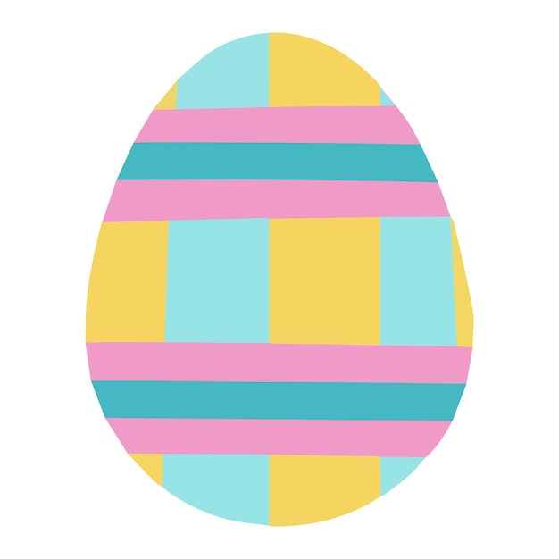 Easter colorful eggs Vector illustration