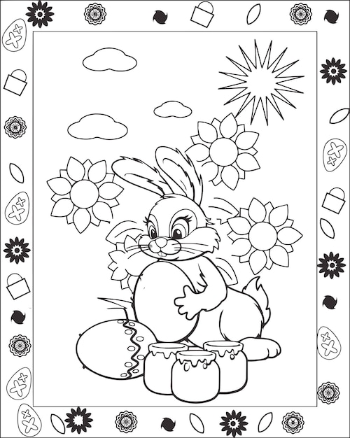 Easter Coloring Book kids