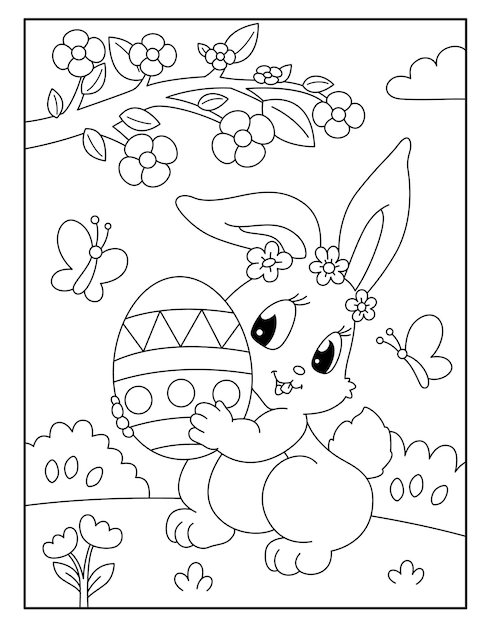 Easter coloring pages for kids