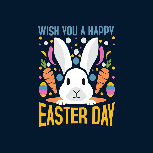 Easter day festival vector graphics design for t shirt and print on demand site