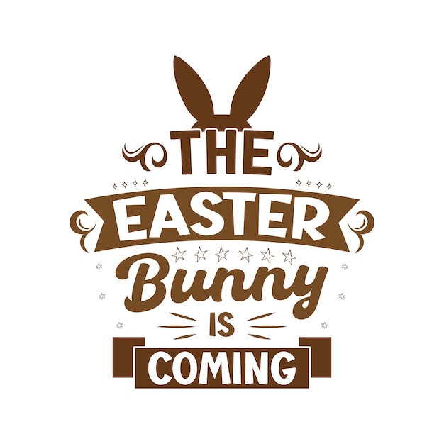 Easter Day Tshirt Design Vector Graphics Easter bunny typography t shirt template