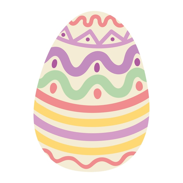 easter decorative egg isolated icon