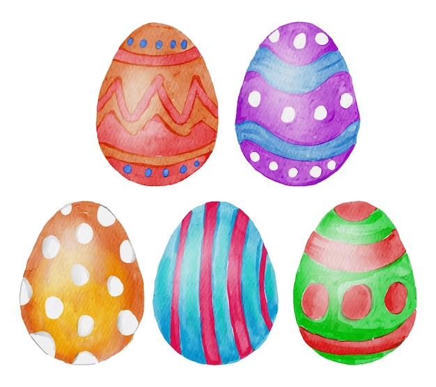 easter egg bundle watercolor