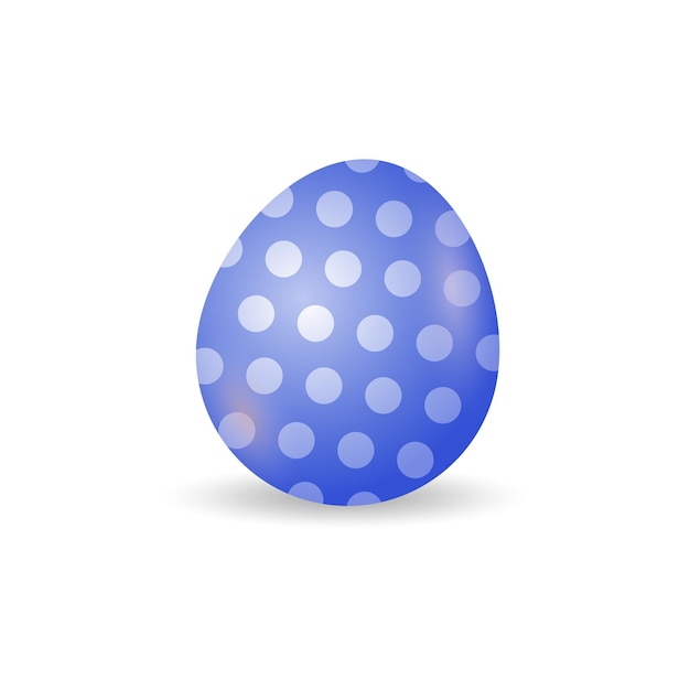 Easter egg colorful Happy Easter festival painted egg isolated on white Background vector