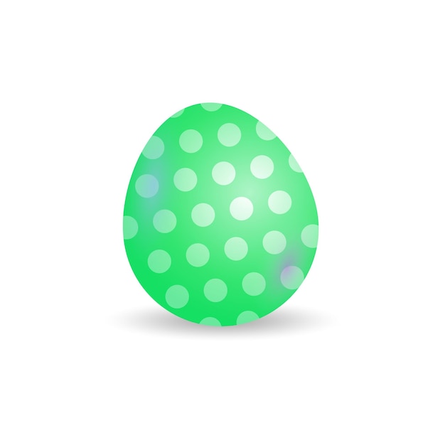 Easter egg colorful Happy Easter festival painted egg isolated on white Background vector