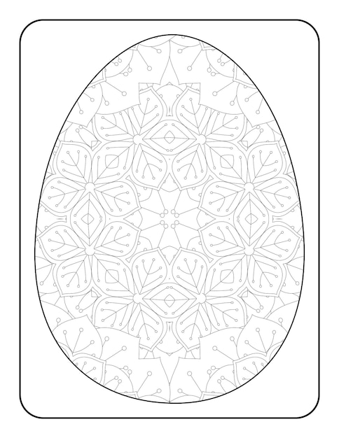 Easter egg coloring page Easter bunny coloring page Easter coloring page for adults and kids