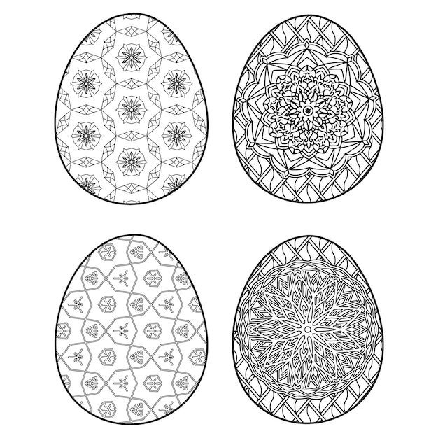 Easter Egg Coloring Pages for Kids, Adults, and Girls.