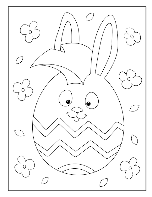 Easter egg coloring pages for kids